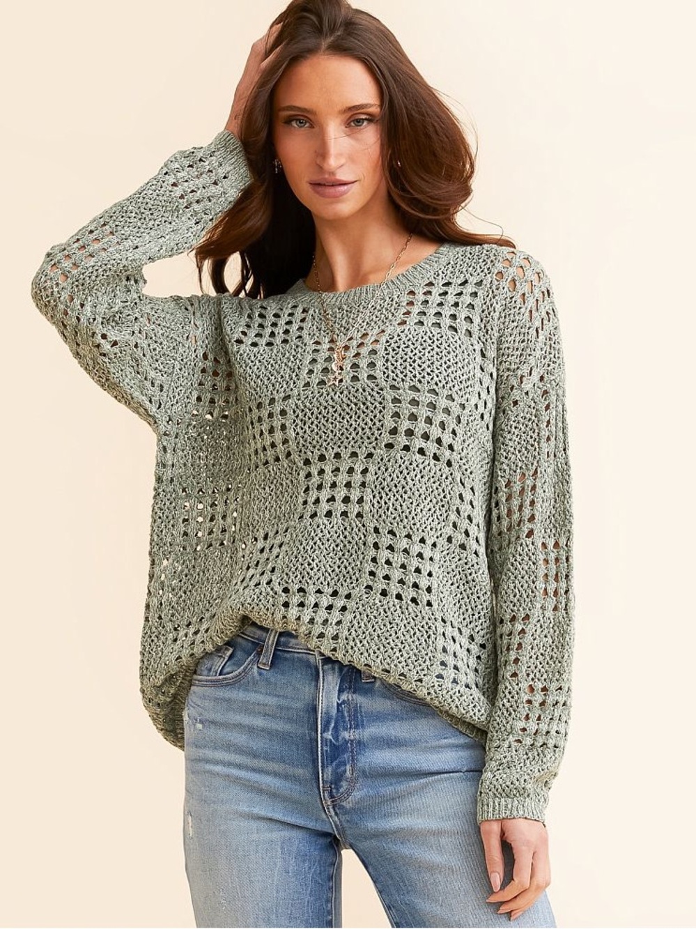 BKE | forest green | sweater | Size Large - Picture 3 of 4